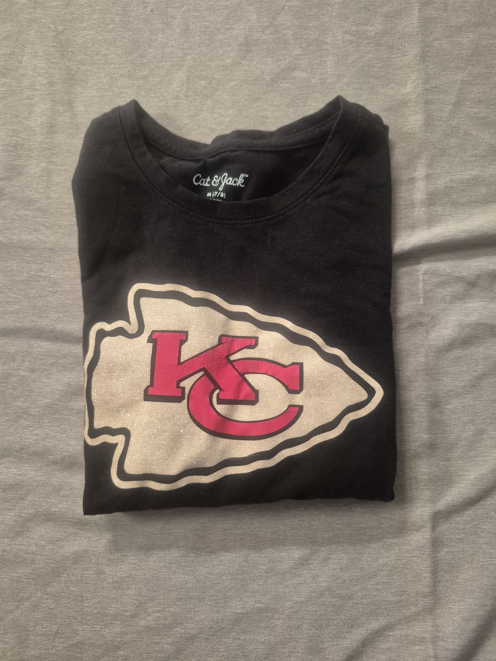 Cat & Jack Kids' Black Kansas City Chiefs Logo T-Shirt